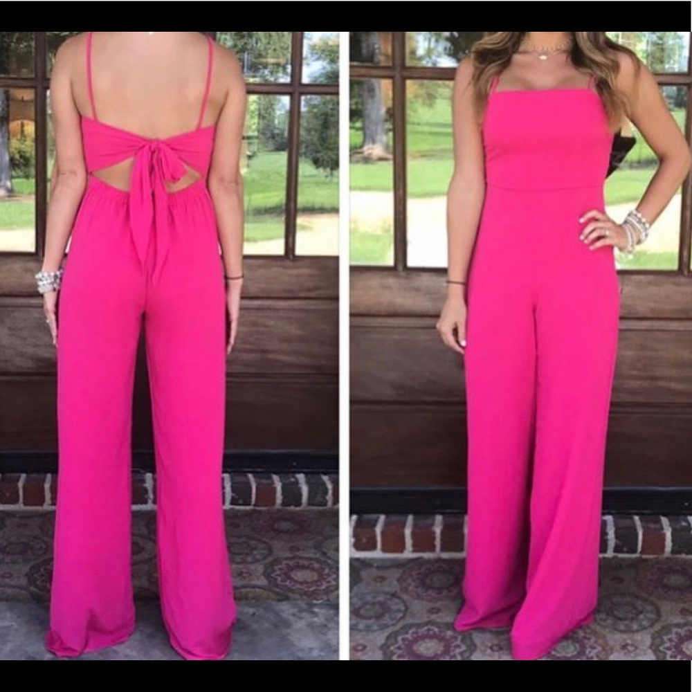 COPY - Never Worn!—Fuchsia Jumpsuit